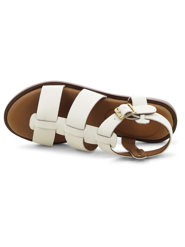 סנדלי גלדיאטור שטוחים לנשים