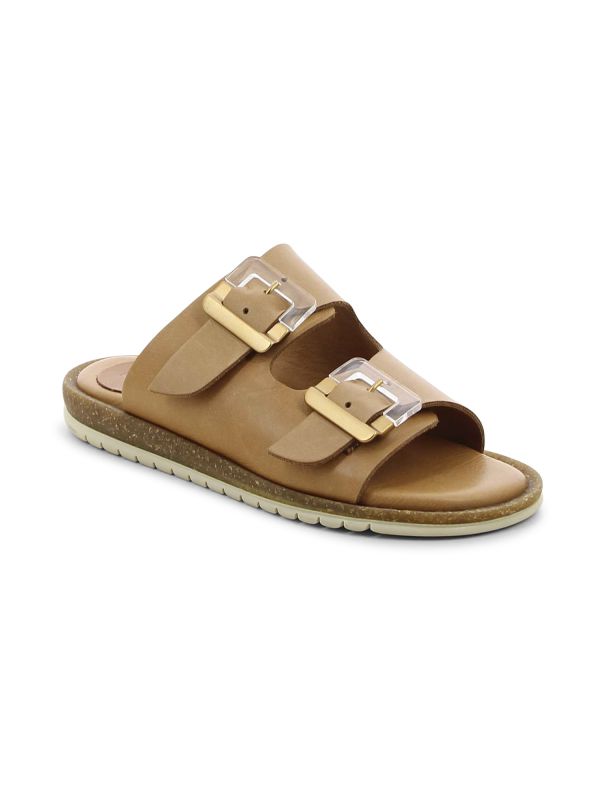 כפכפי רצועות עם אבזמים לנשים