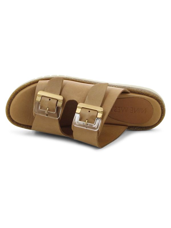 כפכפי רצועות עם אבזמים לנשים