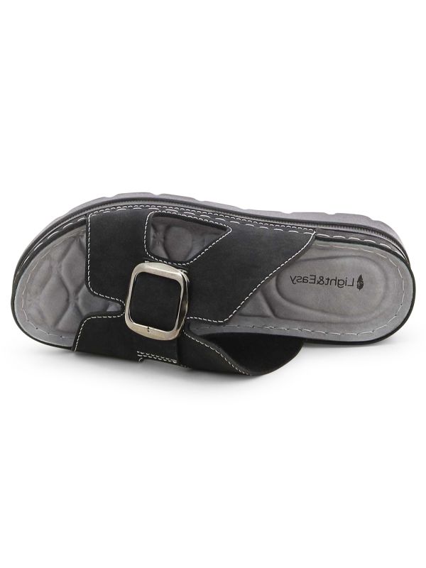 כפכפי נוחות עם רצועה עבה לנשים