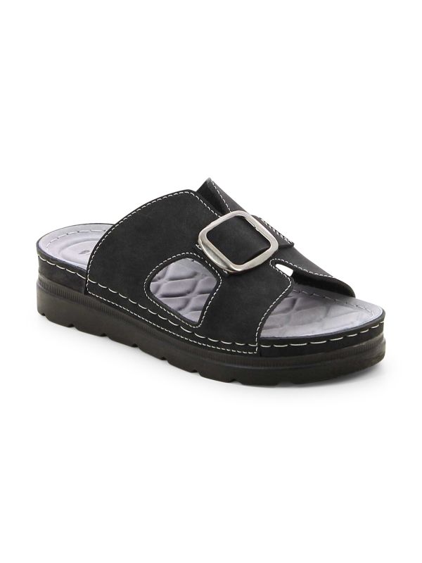 כפכפי נוחות עם רצועה עבה לנשים