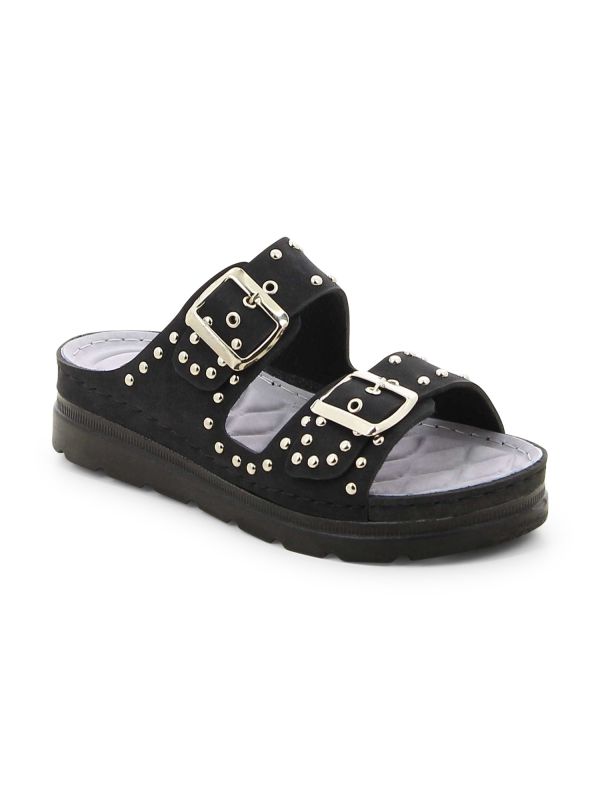 כפכפי רצועות עם ניטים לנשים