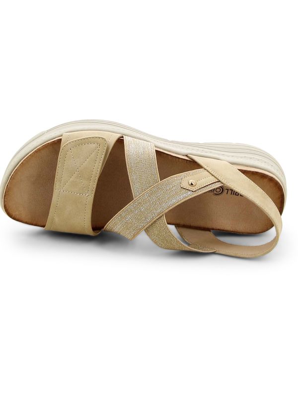 סנדלי נוחות עם עקב רוקי לנשים