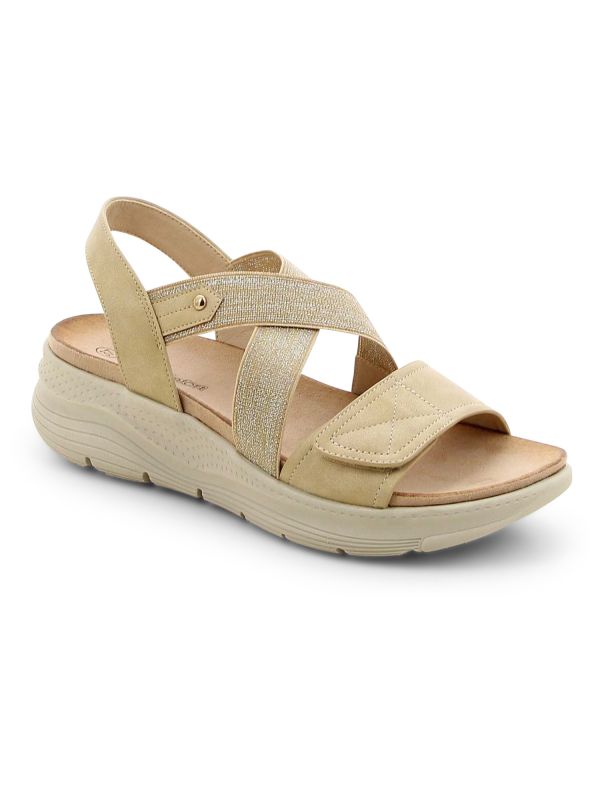 סנדלי נוחות עם עקב רוקי לנשים