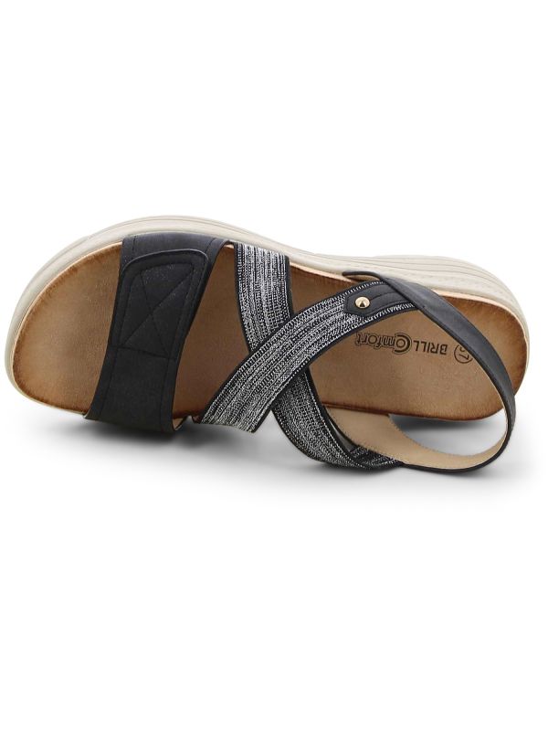 סנדלי נוחות עם עקב רוקי לנשים