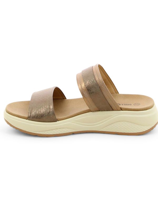 כפכפי רצועות עם עקב רוקי לנשים