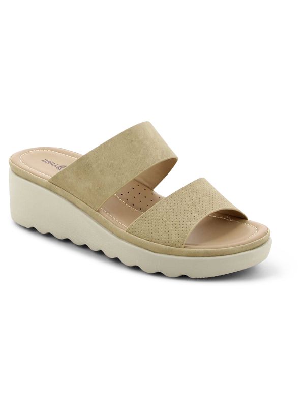 כפכפי רצועות עם עקב רוקי לנשים