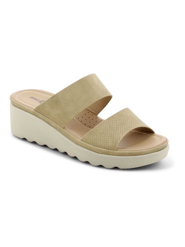 כפכפי רצועות עם עקב רוקי לנשים