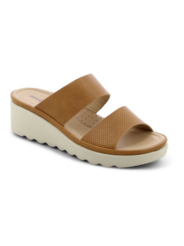 כפכפי רצועות עם עקב רוקי לנשים