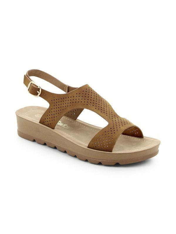 סנדלי נוחות עם רצועה מחוררת לנשים