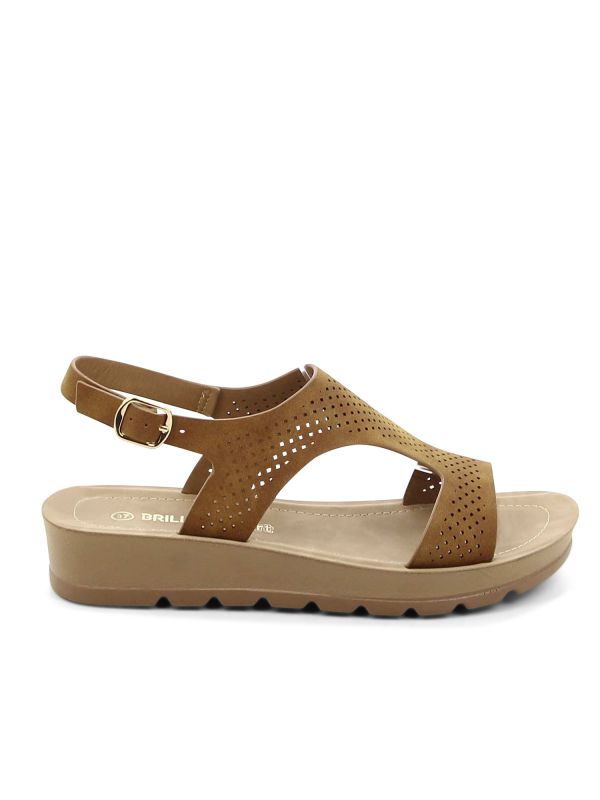 סנדלי נוחות עם רצועה מחוררת לנשים