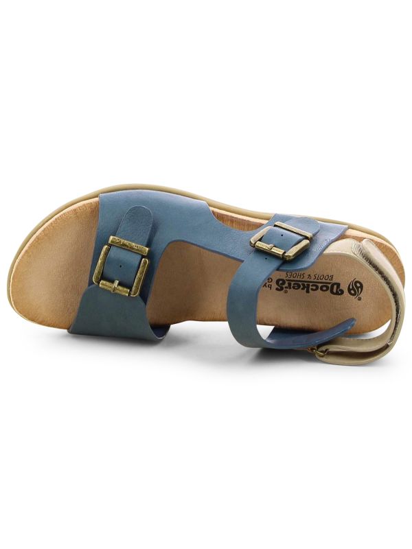 סנדלים שטוחים עם אבזמים DOCKERS לנשים