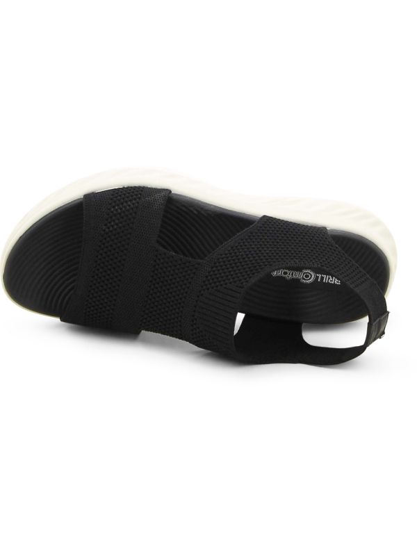 סנדלי נוחות מחוררים עם עקב רוקי לנשים