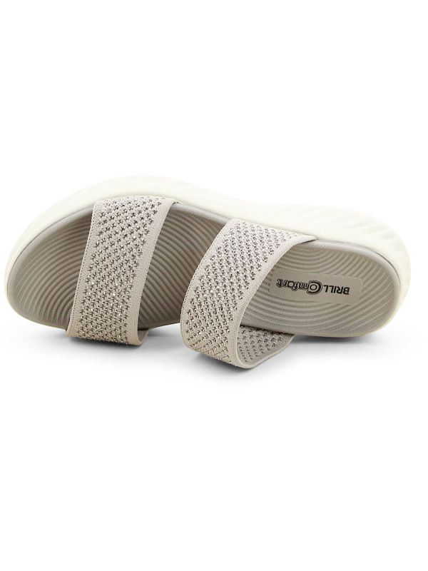 סנדלי נוחות מחוררים עם עקב רוקי לנשים