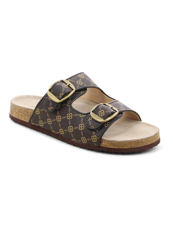 כפכפי רצועות עם דוגמא לנשים