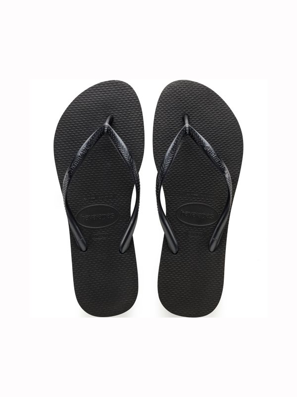 נעלי אצבע HAVAIANS סלים שחור לילדות