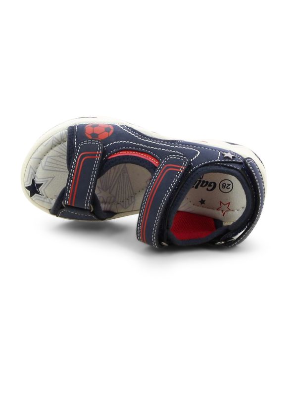 סנדלי ילדים דוגמת כדורגל