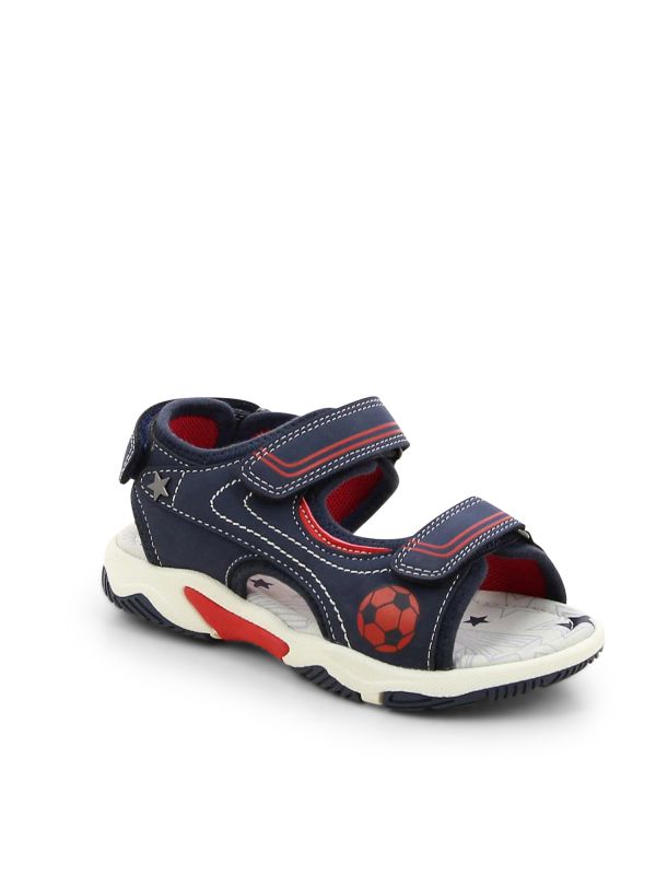סנדלי ילדים דוגמת כדורגל