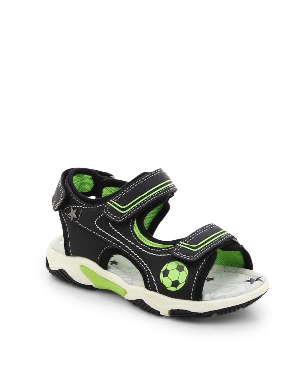 סנדלי ילדים דוגמת כדורגל