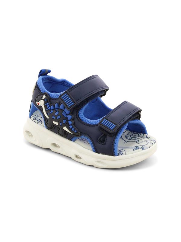 סנדלי אורות לילדים דוגמת דינוזאור