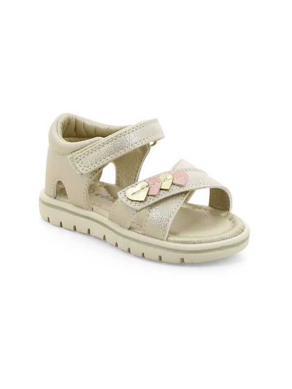 סנדלי ילדות עם לבבות