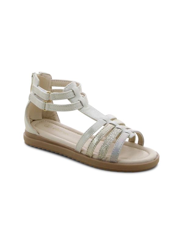 סנדלי גלדיאטור מטאליים לילדות