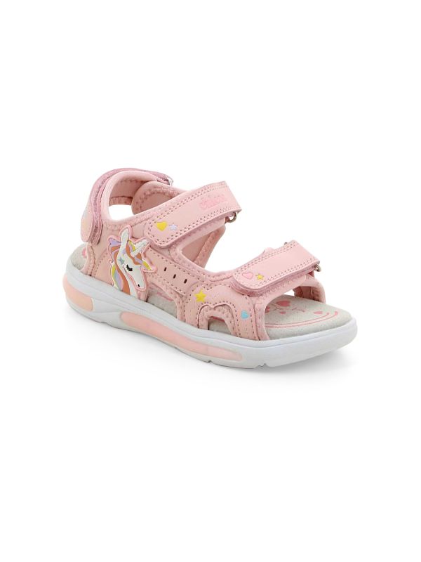 סנדלי יוניקורן רצועות וולקרו לילדות
