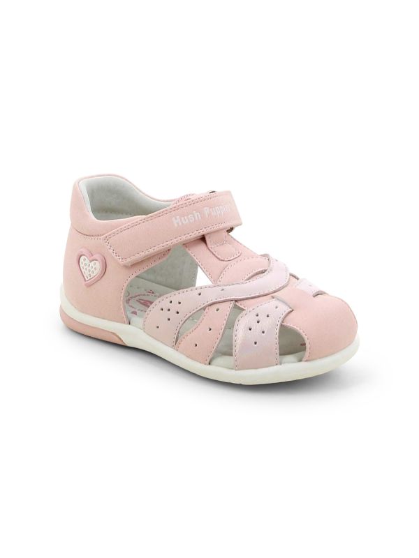 סנדלי פעוטות סגורים דוגמת לבבות HUSH PUPPIES