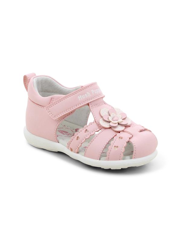 סנדלי פעוטות סגורים דוגמת פרחים HUSH PUPPIES