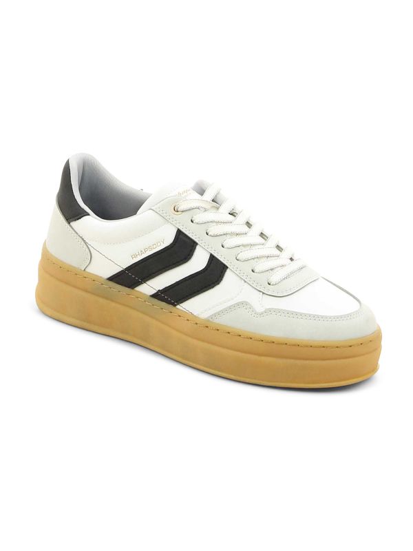 נעלי סניקרס פסים רטרו סוליית פלטפורמה לנשים