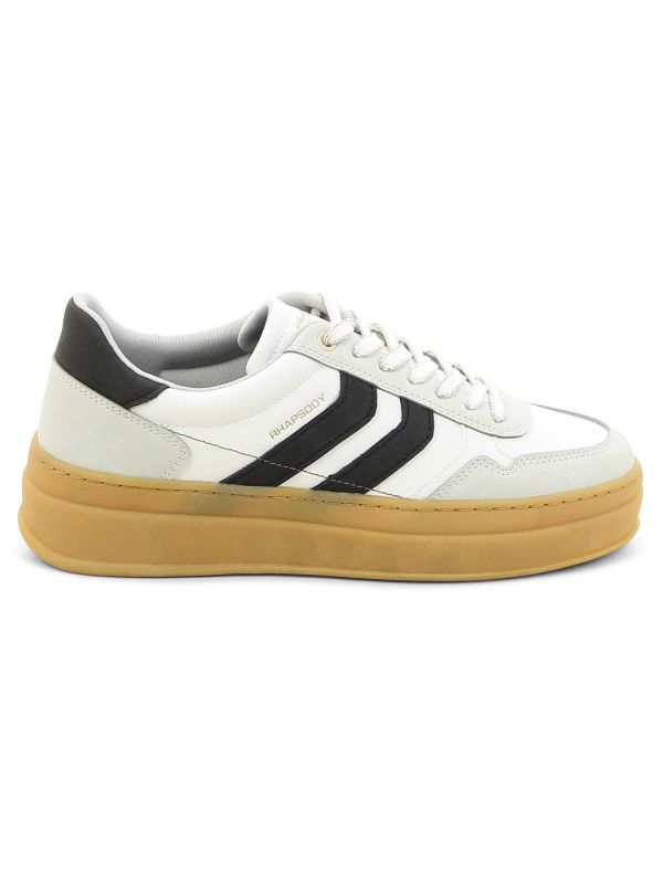 נעלי סניקרס פסים רטרו סוליית פלטפורמה לנשים