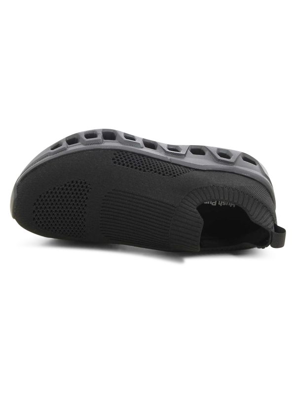 נעלי סליפאון סרוגות עם סוליה מוגבהת לנשים