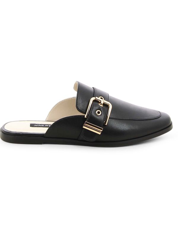 כפכפי מיול שטוחים עם אבזם מוזהב