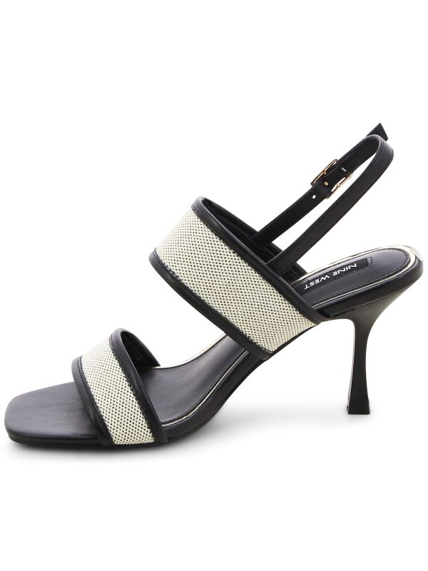 סנדלי סטילטו לנשים עם רצועות ארוגות