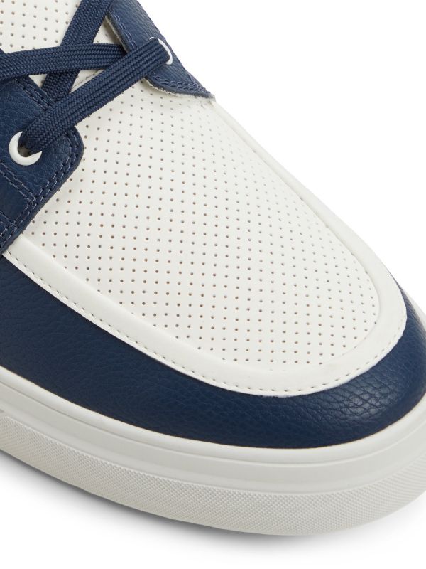 WILDWAVE - נעלי מוקסין במראה עור בשני גוונים לגברים