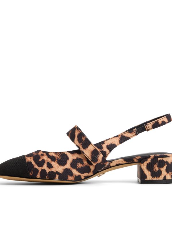 AGATHE -נעלי מרי ג’יין מנומרות עם עקב