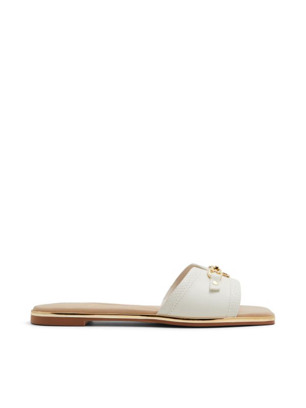 ALAMASSI - כפכפים שטוחים עם אבזם מוזהב לנשים