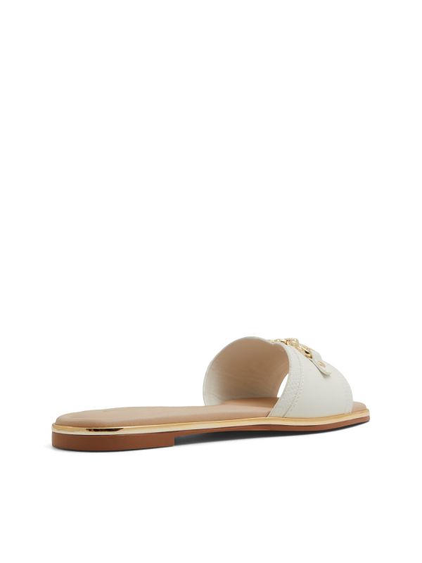 ALAMASSI - כפכפים שטוחים עם אבזם מוזהב לנשים