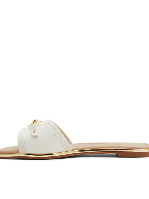 ALAMASSI - כפכפים שטוחים עם אבזם מוזהב לנשים