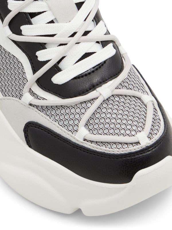 ANDREE - נעלי סניקרס צ’אנקיות שחור לבן לנשים