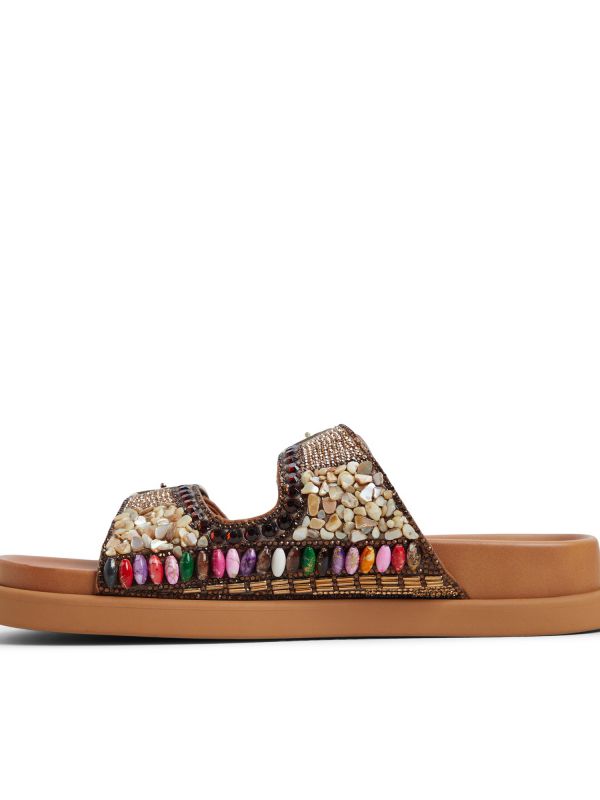 BOHOCHIC - סנדלי רצועות עם אבנים לנשים