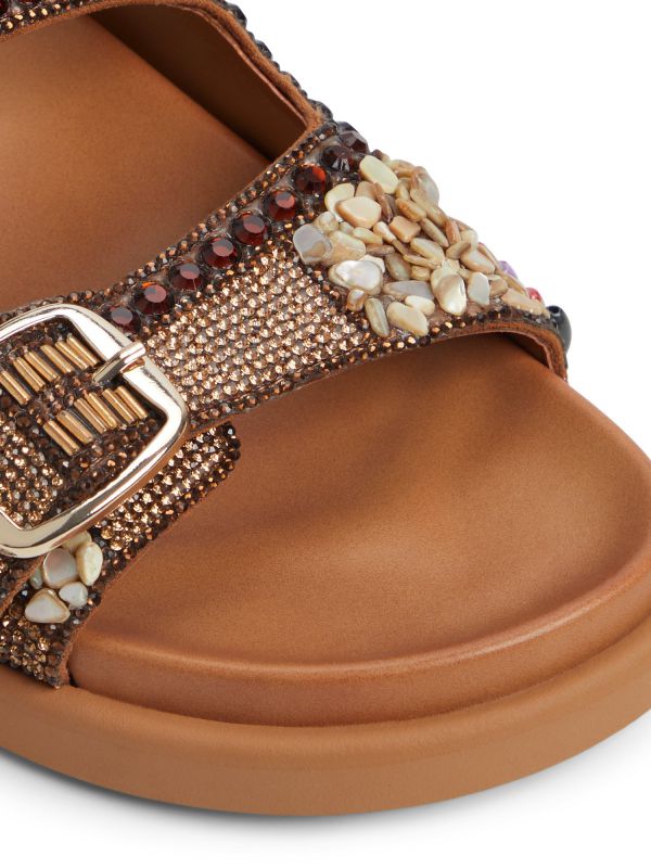 BOHOCHIC - סנדלי רצועות עם אבנים לנשים