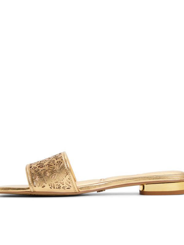 BRILLIANCE - כפכפים שטוחים בדוגמת חיתוכי פרחים לנשים