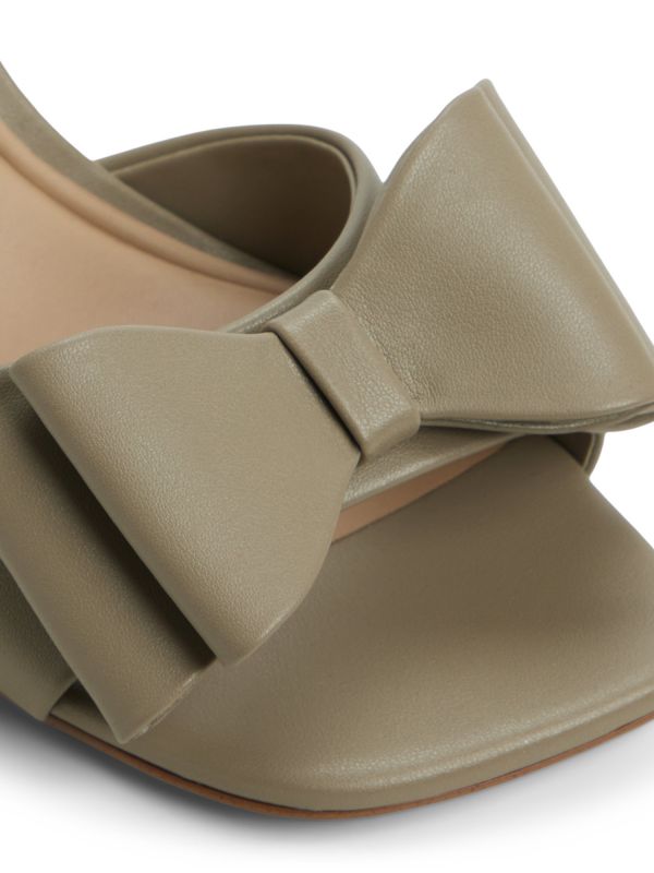 DISTINGUISHED - כפכפי עקב אלגנטיים עם פפיון לנשים