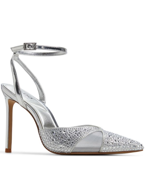 DUNMERE - נעלי סירה עם אבנים ועקב שקוף לנשים