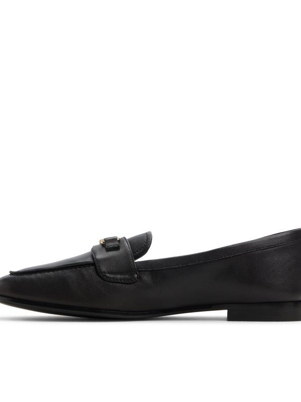 JOANA - נעלי לואפרס מעור עם אבזם לנשים