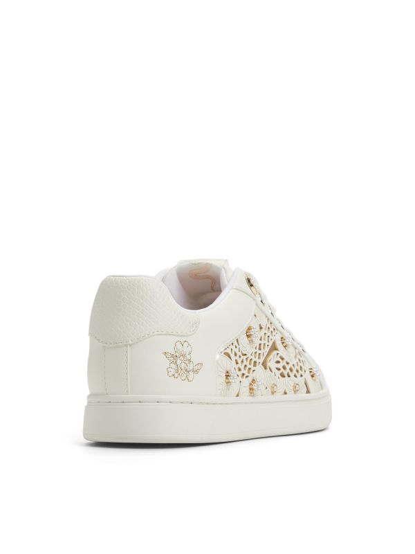 LEONIA - נעלי סניקרס בדוגמת חיתוכים פרחונית לנשים