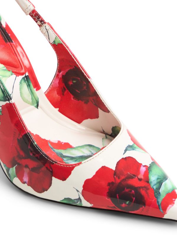 LOVEBLOOM - נעלי עקב דוגמא פרחונית לנשים