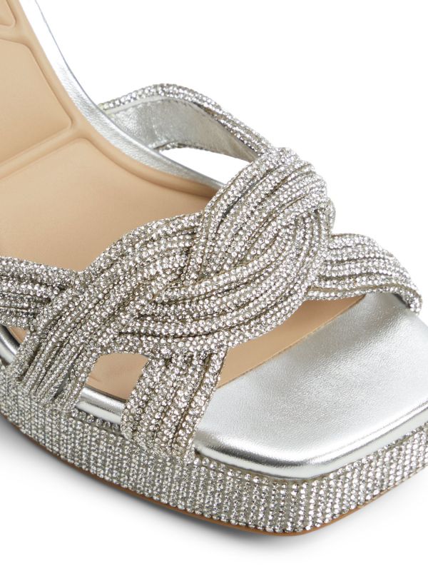 SHIMMA - סנדלי צ’אנקי אלגנטיים עם אבנים לנשים