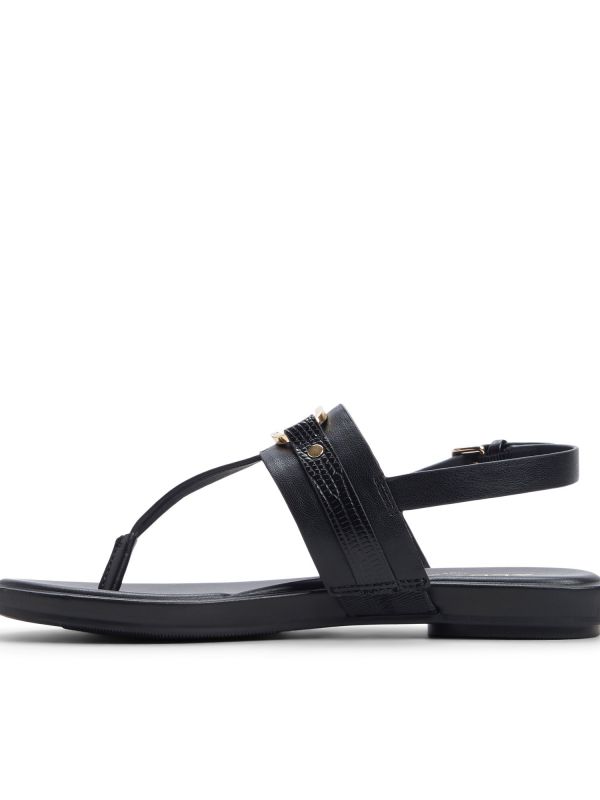 TAYLEN - סנדלי אצבע עם אבזם מוזהב לנשים